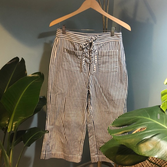 Madewell Emmett wide leg lace up pants - Picture 2 of 6